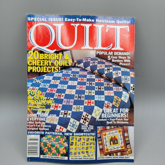 Vintage Quilting Magazine Lot 5 Issues Featuring Patterns and Projects - Picture 8 of 11